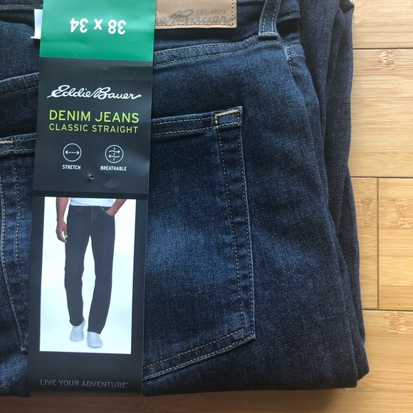 New with Tags!! Eddie Bauer Mens Jeans. - Picture 2 of 4